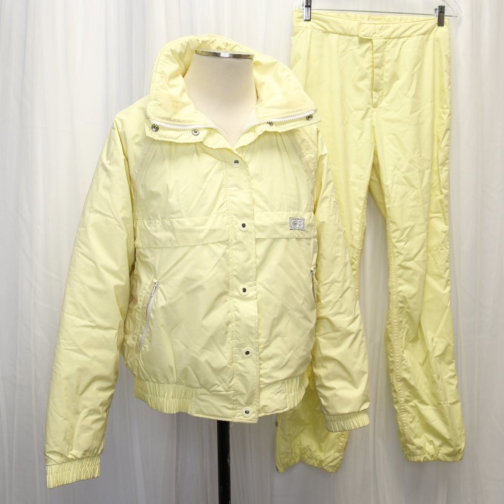VINTAGE LIGHT YELLOW SKI SUIT